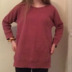 maroon long sleeve